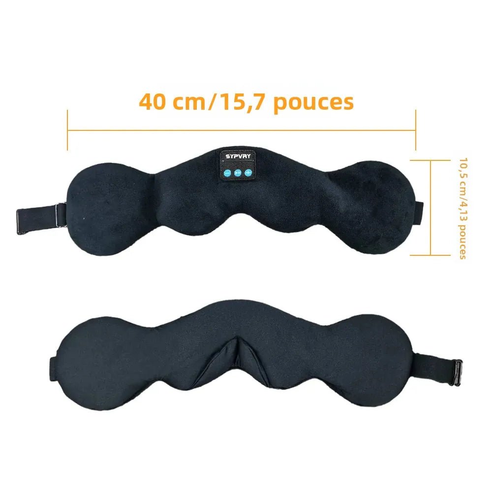 Bluetooth Sleep Eye Mask with Built-in Headphones, Comfortable Wireless ... — View 6