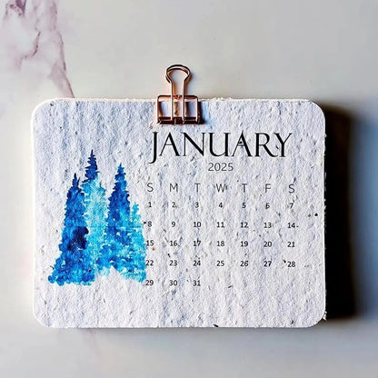 Eco-Friendly Plantable Seed Calendar 2026 – 12 Month Biodegradable Wildf... — View 12