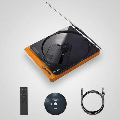 Wooden HiFi CD Player Bluetooth 5.1 SPDIF Optical USB Lossless Retro Desktop Audio No Speaker Remote - GiftWave.co