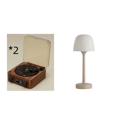 Retro Turntable Bluetooth 5.0 Speaker with RGB Ambient Light and Nature Sounds - GiftWave.co