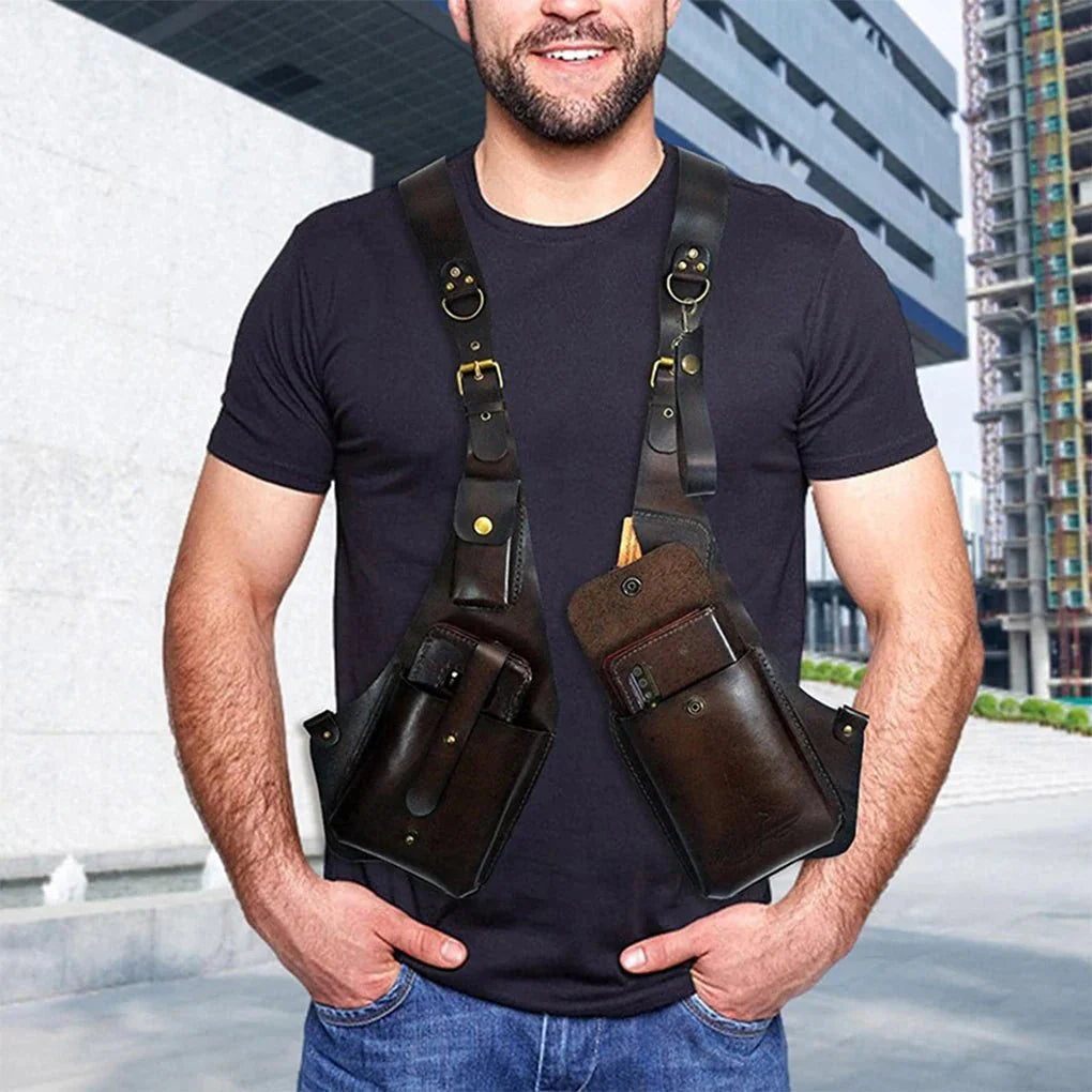 Anti - Theft Holster Bag With Adjustable Strap - Practical And Versatile Wide Harness Bag - Homebound Essentials
