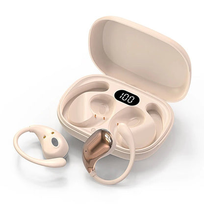 Ear Hook TWS Wireless Earbuds HiFi Stereo Waterproof Headphones LED Display — View 8