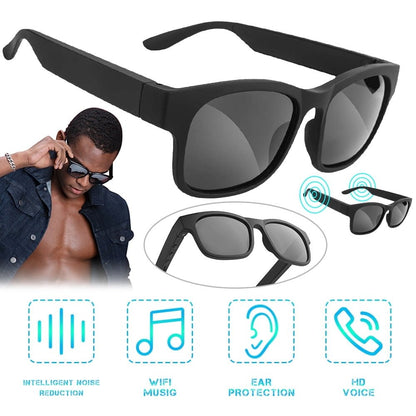 Bone Conduction Smart Audio Sunglasses Bluetooth 5.3, Open - Ear Wireless Headphones UV400 IPX6 Waterproof - GiftWave.co