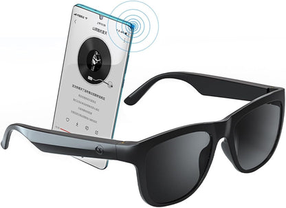 Bone Conduction Smart Audio Sunglasses Bluetooth 5.3, Open - Ear Wireless Headphones UV400 IPX6 Waterproof - GiftWave.co