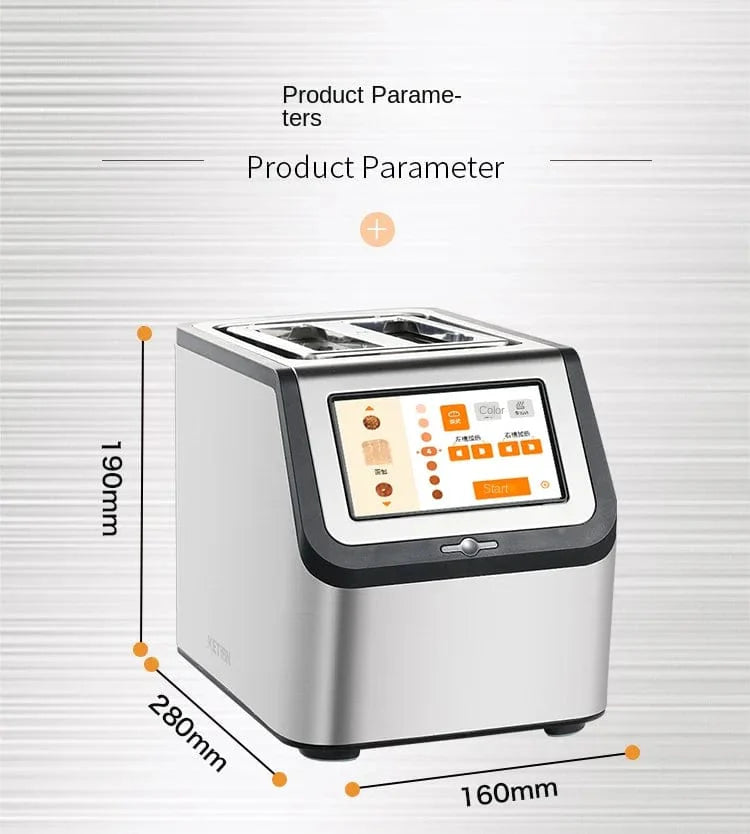 BrecoTouch Pro: High - Speed Smart Toaster for Perfectly Toasted Bread Every Time - Homebound Essentials