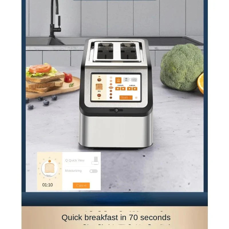 BrecoTouch Pro: High - Speed Smart Toaster for Perfectly Toasted Bread Every Time - Homebound Essentials