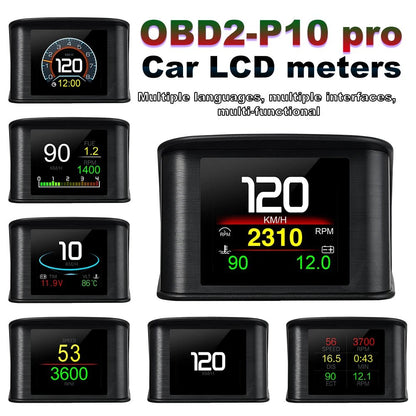 Car HUD Heads Up Display OBD2 GPS 5.5" Color Speedometer RPM Temperature... — View 5