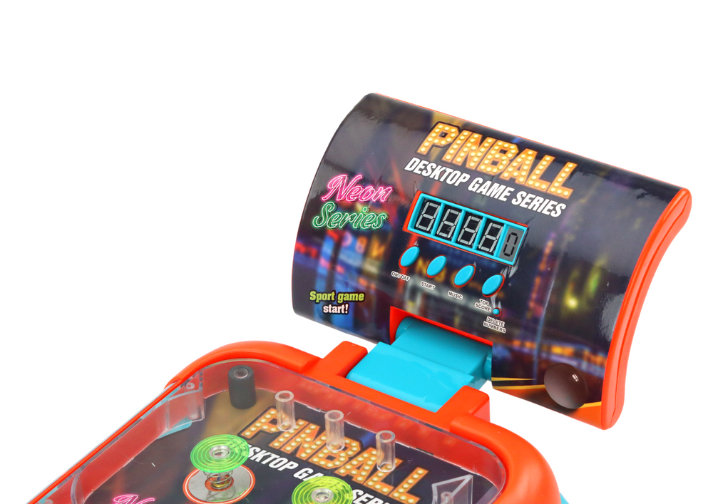 Castle Desktop Pinball Machine | LED Lights, Sounds & Digital Scoreboard Tabletop Arcade - GiftWave.co