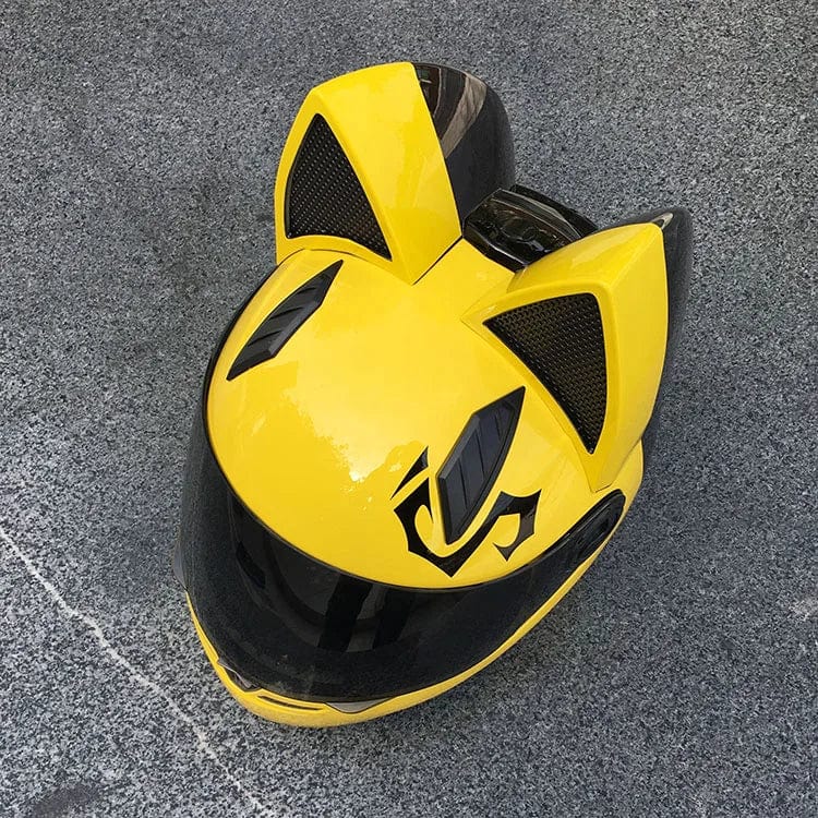 Cat Ear Motorcycle Helmet | Detachable Casco Moto Helmet | Full Face Fashion Helmet - Homebound Essentials