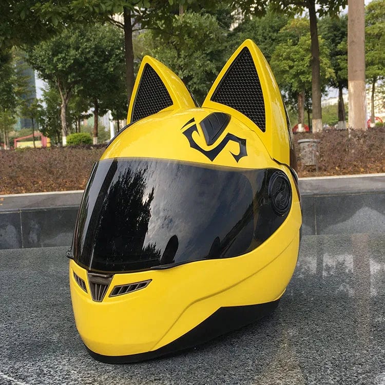 Cat Ear Motorcycle Helmet | Detachable Casco Moto Helmet | Full Face Fashion Helmet - Homebound Essentials