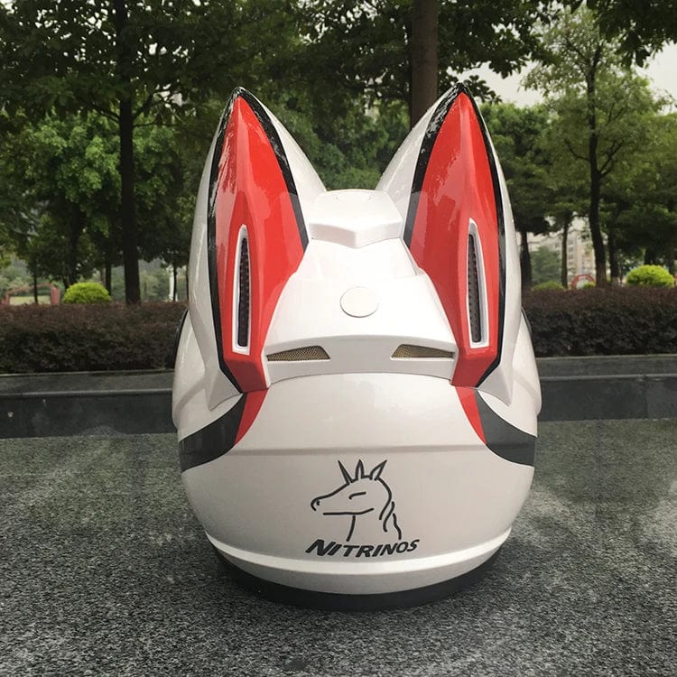 Cat Ear Motorcycle Helmet | Detachable Casco Moto Helmet | Full Face Fashion Helmet - Homebound Essentials