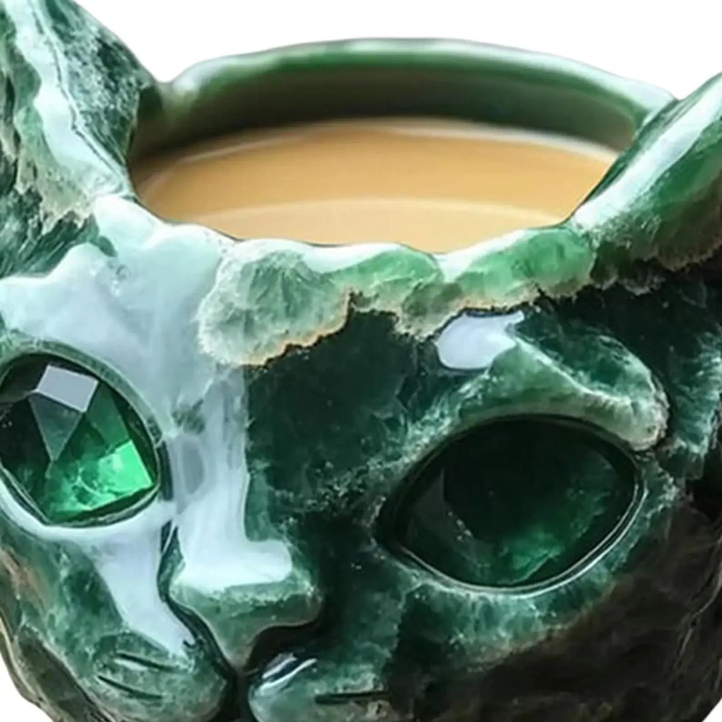 Cat Mineral Crystal Coffee Handmade Mugs - Homebound Essentials