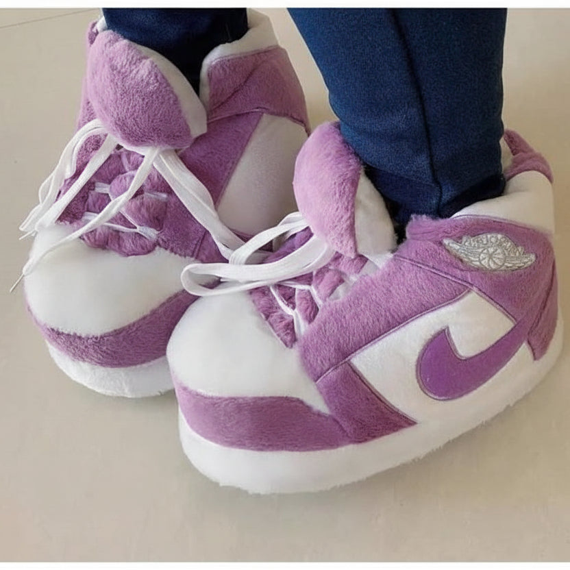 Comfy Jordan Max Plush Sneaker Slipper House Shoes - Homebound Essentials