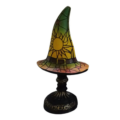 Creative Stained Glass Witch USB Hat Lamp - Homebound Essentials