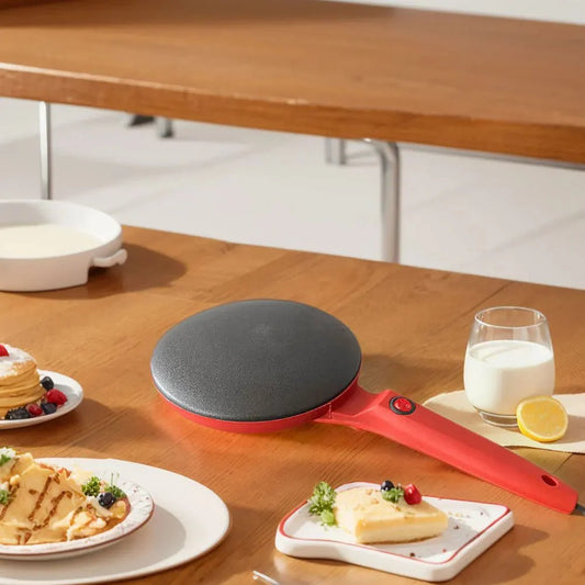 CrispWave: Electric Crepe Maker | Non - Stick Breakfast & Pizza Machine | Portable Crepe, Pancake, Bacon, and Tortilla Maker - Homebound Essentials