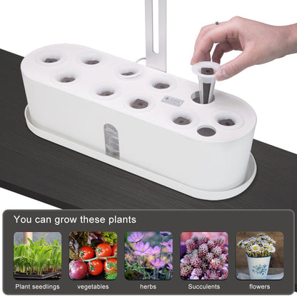Indoor Herb Garden Hydroponic Kit 12-Pod – Smart LED Grow Light, Auto Ti... — View 3
