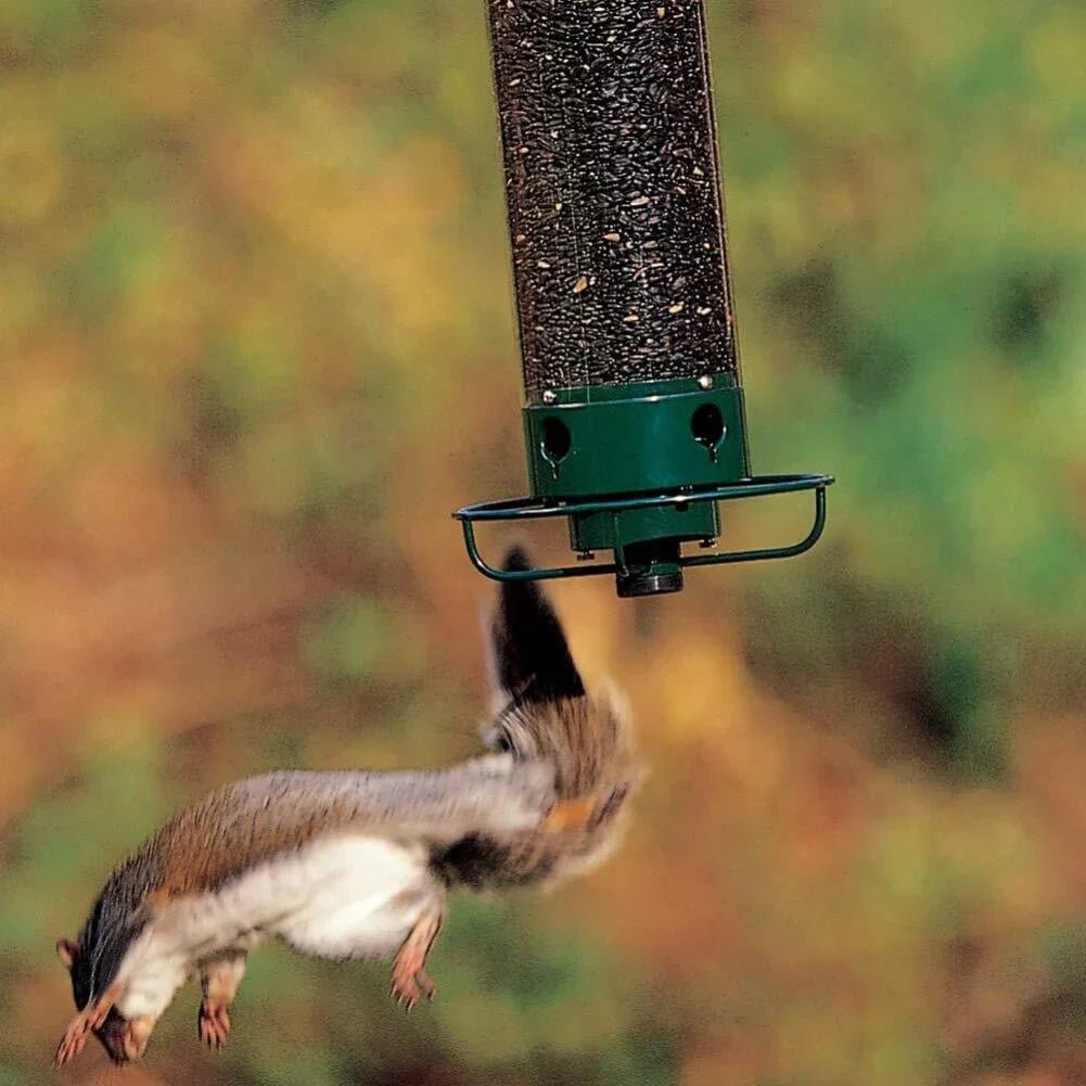 Squirrel - Proof Bird Feeder Spinning Tube – 4 Ports 5lb Capacity Weight Activated Outdoor Hanging - GiftWave.co