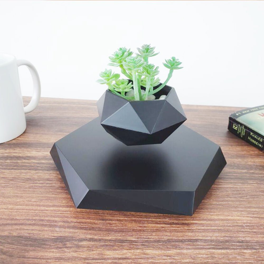 Magnetic Levitating Plant Pot – Floating 360° Rotating Bonsai Planter Succulent Home Decor Gift - GiftWave.co