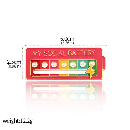 EmotionTrend Pins: Social Battery Mood Tracker - Homebound Essentials