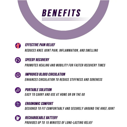 Smart Knee Massager - Best Pain Relief Device | Perfect Gift for Seniors