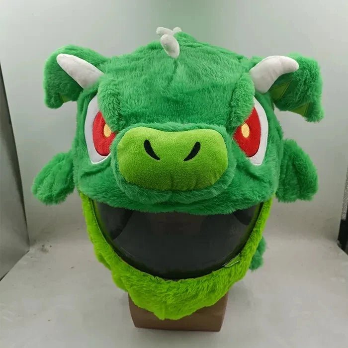 Fluffy Cartoon Motorcycle Helmet Cover Plush Set - Personalized Helmets Accessories - GiftWave.co