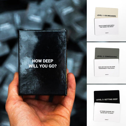 Deep Conversation Card Game 99 Question Cards 3 Levels Date Night Game N... — Gift Idea