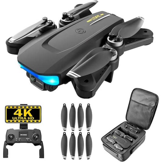Foldable Mini Drone with 4K Camera, RC Quadcopter with GPS Auto Return Brushless Motor Follow Me - GiftWave.co