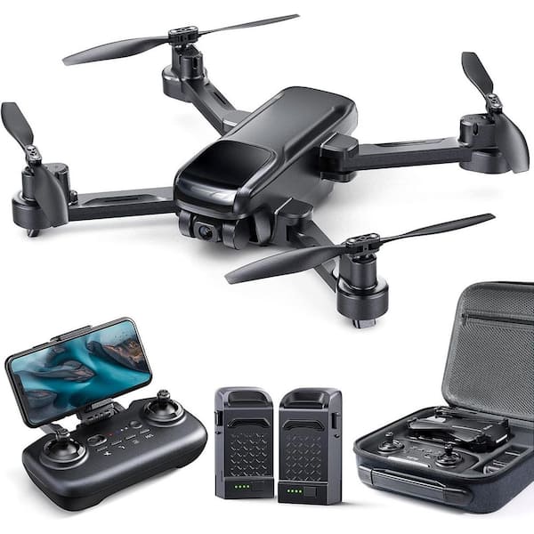 Foldable Mini Drone with 4K Camera, RC Quadcopter with GPS Auto Return Brushless Motor Follow Me - GiftWave.co