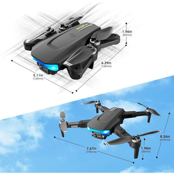 Foldable Mini Drone with 4K Camera, RC Quadcopter with GPS Auto Return Brushless Motor Follow Me - GiftWave.co
