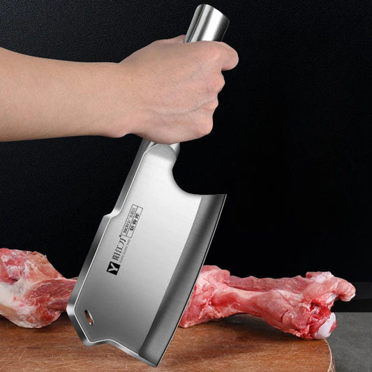 Forged Bone Cutting Knife - Special Knife for Bone Chopping, Thickened and Weighted - Homebound Essentials