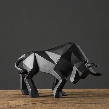 Geometric Bull Figurine - Homebound Essentials