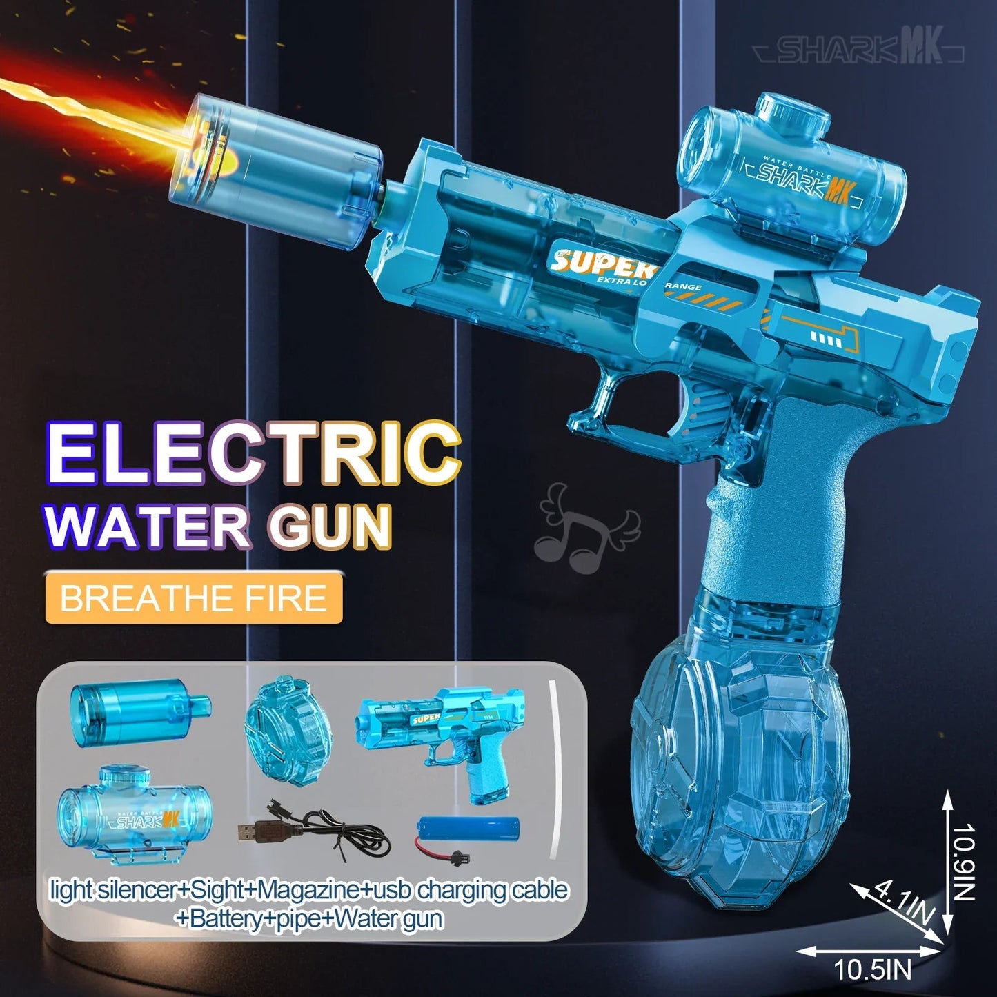High - Pressure Electric Water Gun: Automatic Summer Fun Toy - GiftWave.co