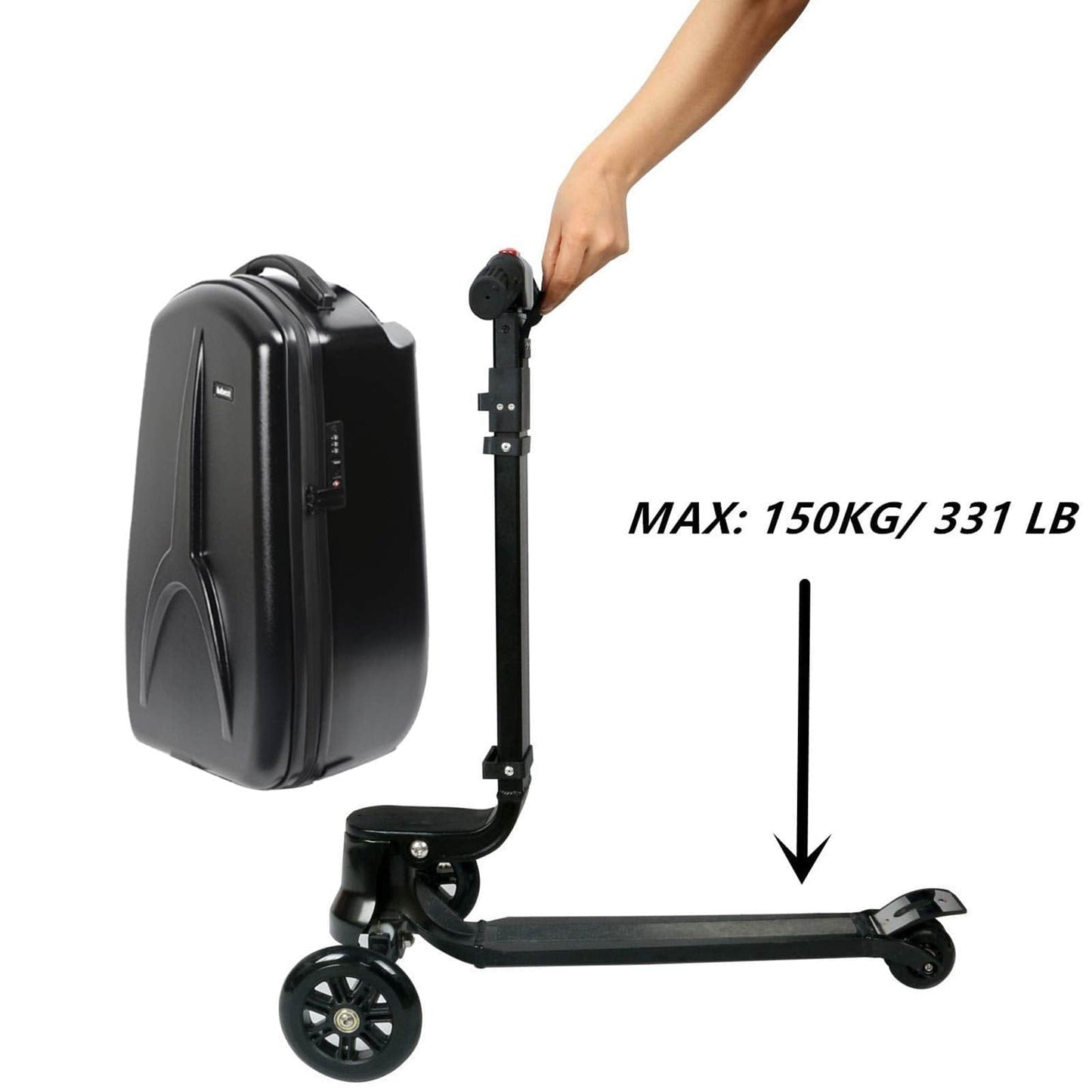 Scooter Suitcase - Best Rolling Detachable Luggage with Built - in Skateboard for Travel - GiftWave.co