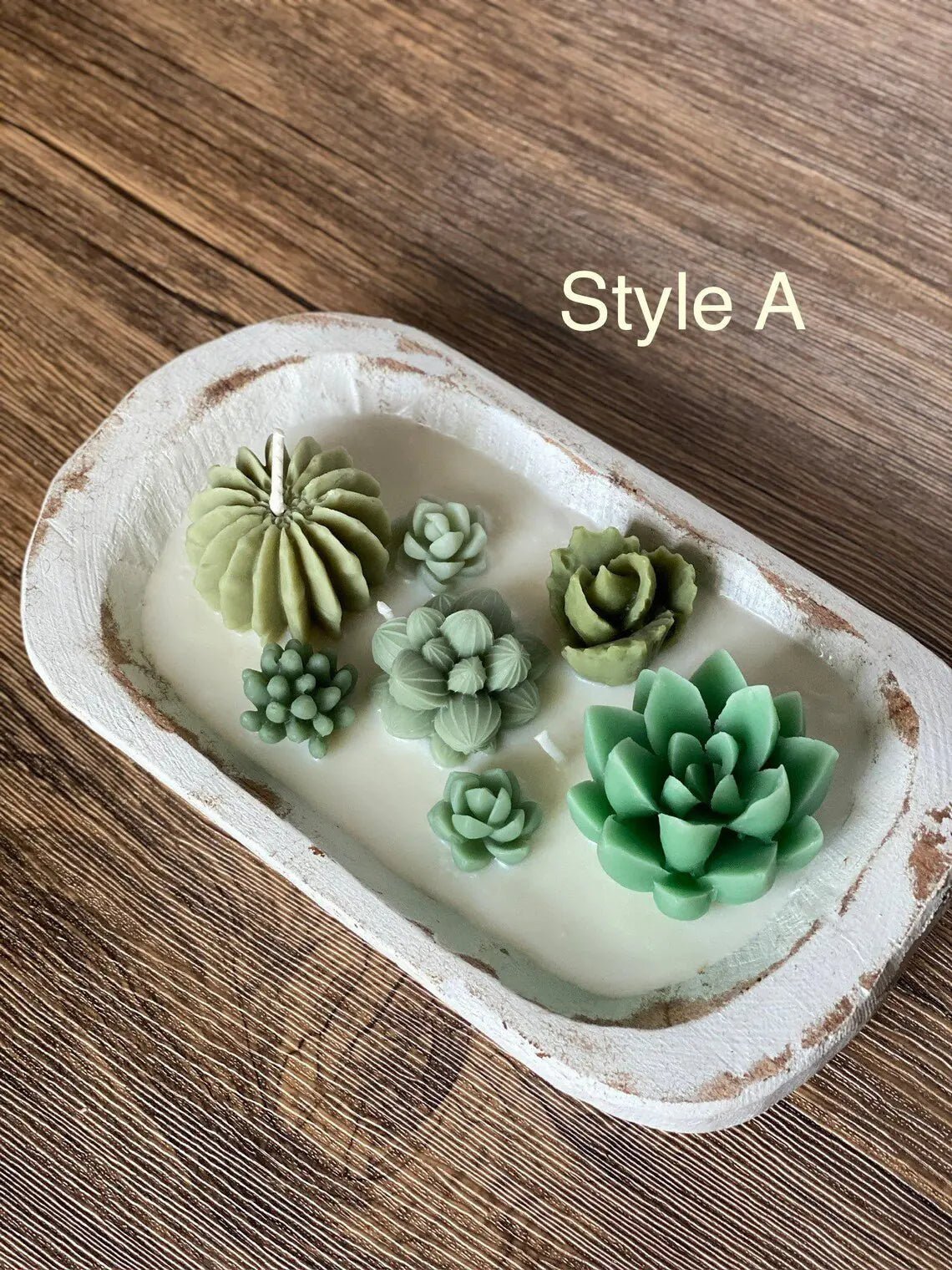 Arizona Dream Scented Cactus Garden Candle in Wooden Bowl — View 112