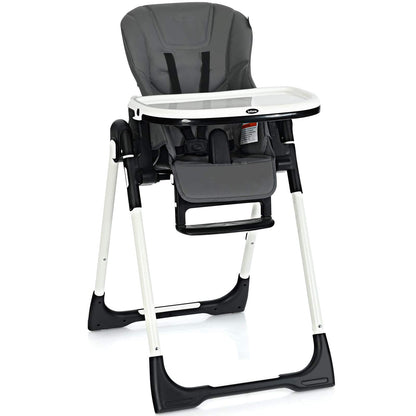 INFANS Foldable High Chair for Babies & Toddlers with Multiple Adjustabl... — View 8
