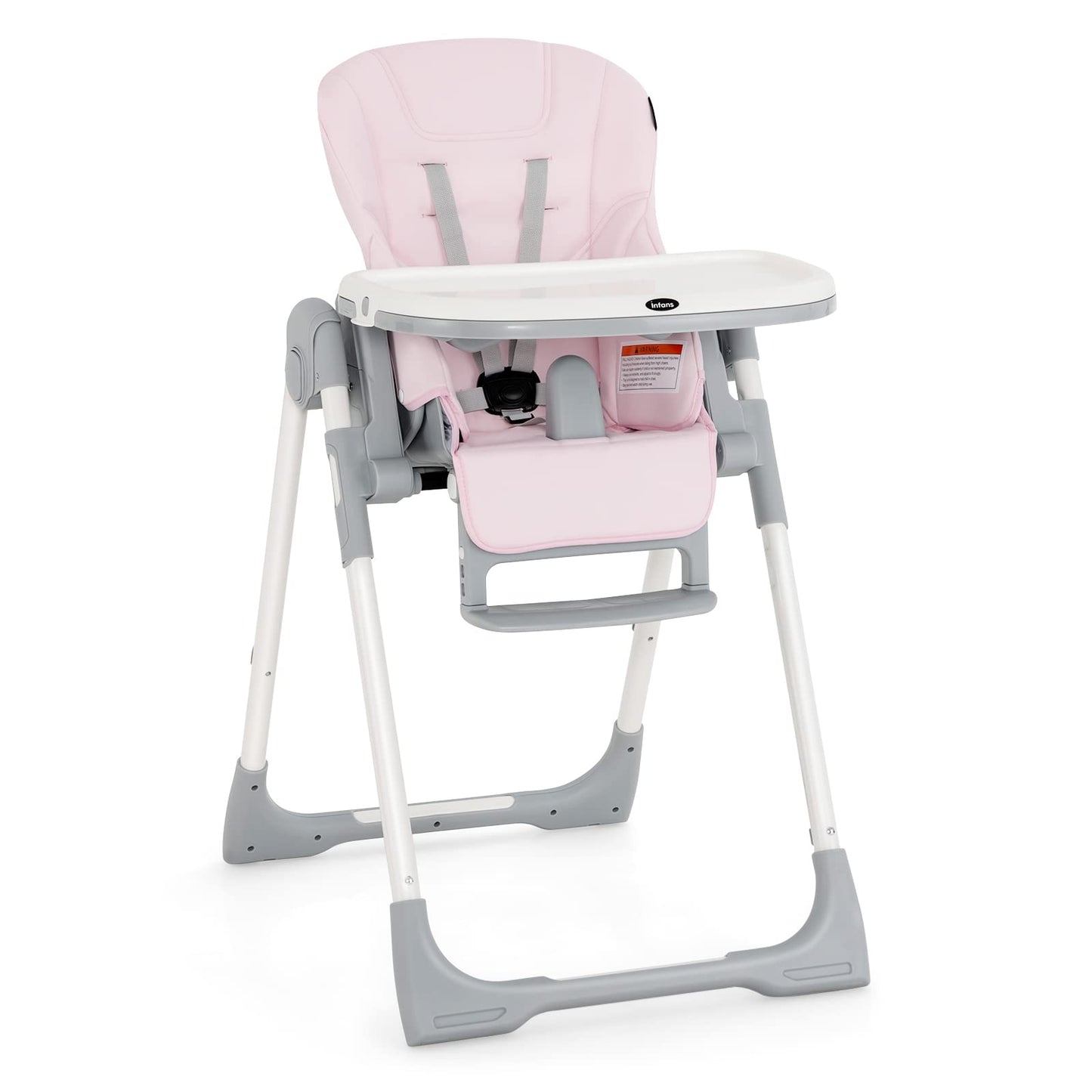 INFANS Foldable High Chair for Babies & Toddlers with Multiple Adjustabl... — View 15