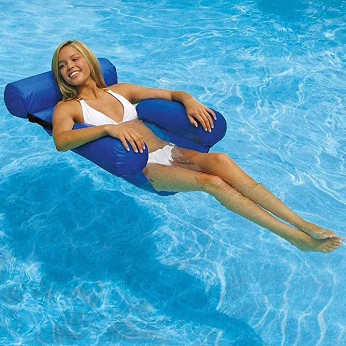 INFATUAT- Gift Store Swimming Floating Bed And Lounge Chair (Adjustable + Collapsable Chair/Bed)