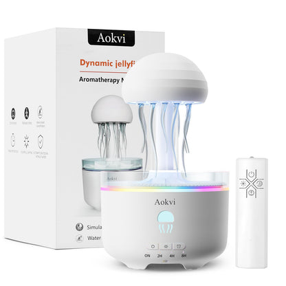 Jellyfish Essential Oil Diffuser | 250ML Ultrasonic Humidifier with 7 - Color LED - GiftWave.co