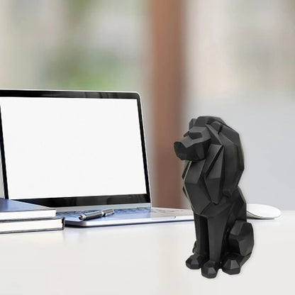 Lion Figurine Nordic Style Animal Sculpture Resin Lion Statue Home Offic... — View 7