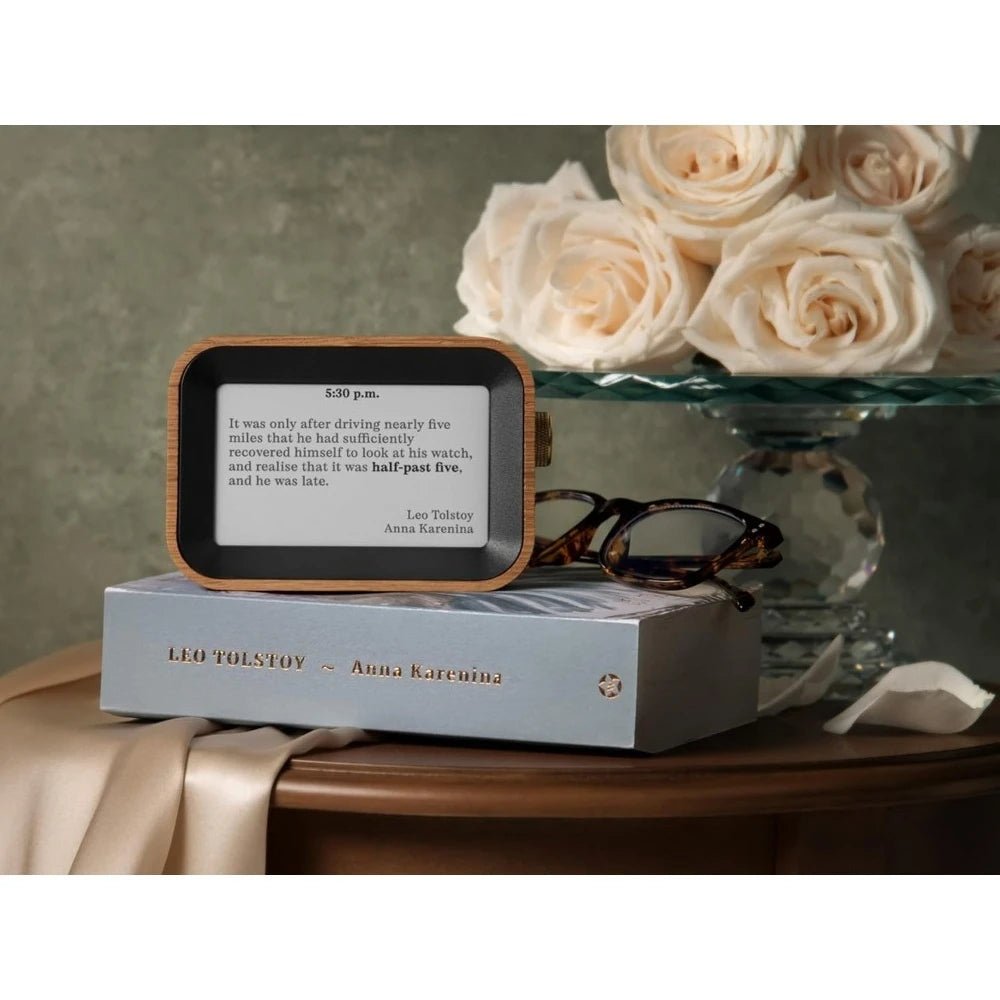 Literary Quote Clock - Tells Time with Famous Book Quotes - The Ultimate Gift for Bibliophiles - GiftWave.co