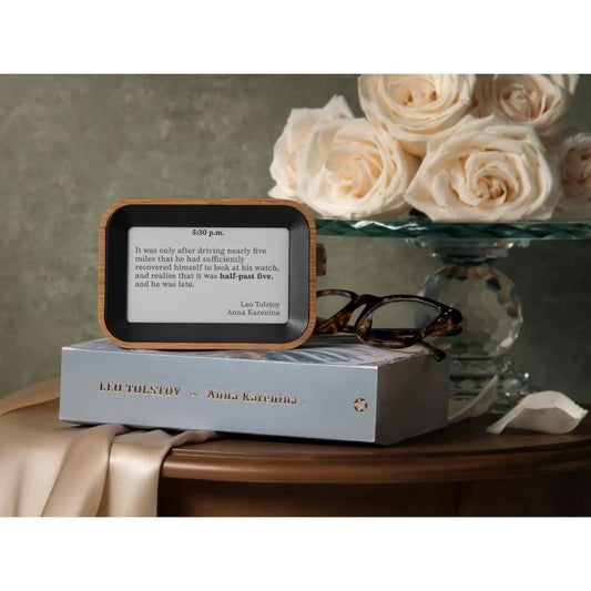 Literary Quote Clock - Tells Time with Famous Book Quotes - The Ultimate Gift for Bibliophiles - GiftWave.co