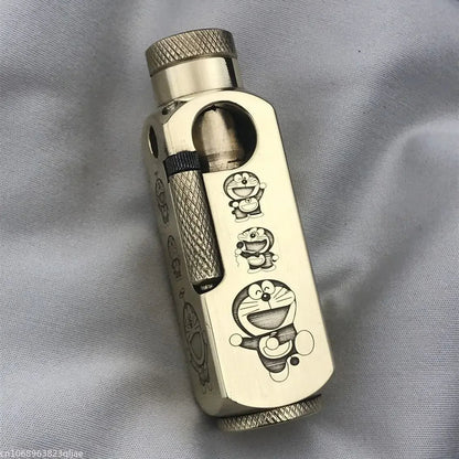 Luxury Heavy - Duty Trench Unique Japanese Themed Brass Lighter - Homebound Essentials