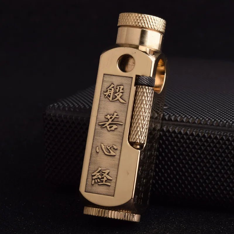 Luxury Japanese Brass Lighter – Premium Heavy-Duty Windproof Pocket Lighter — View 24
