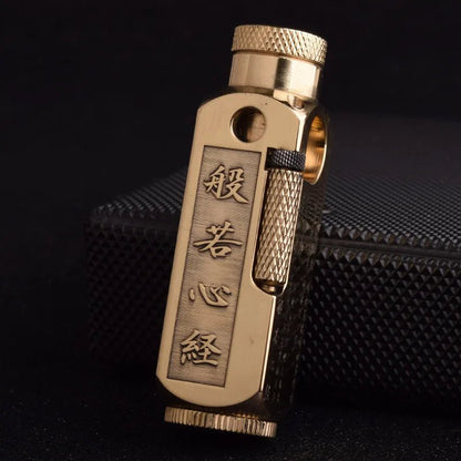 Luxury Japanese Brass Lighter – Premium Heavy-Duty Windproof Pocket Lighter — View 24