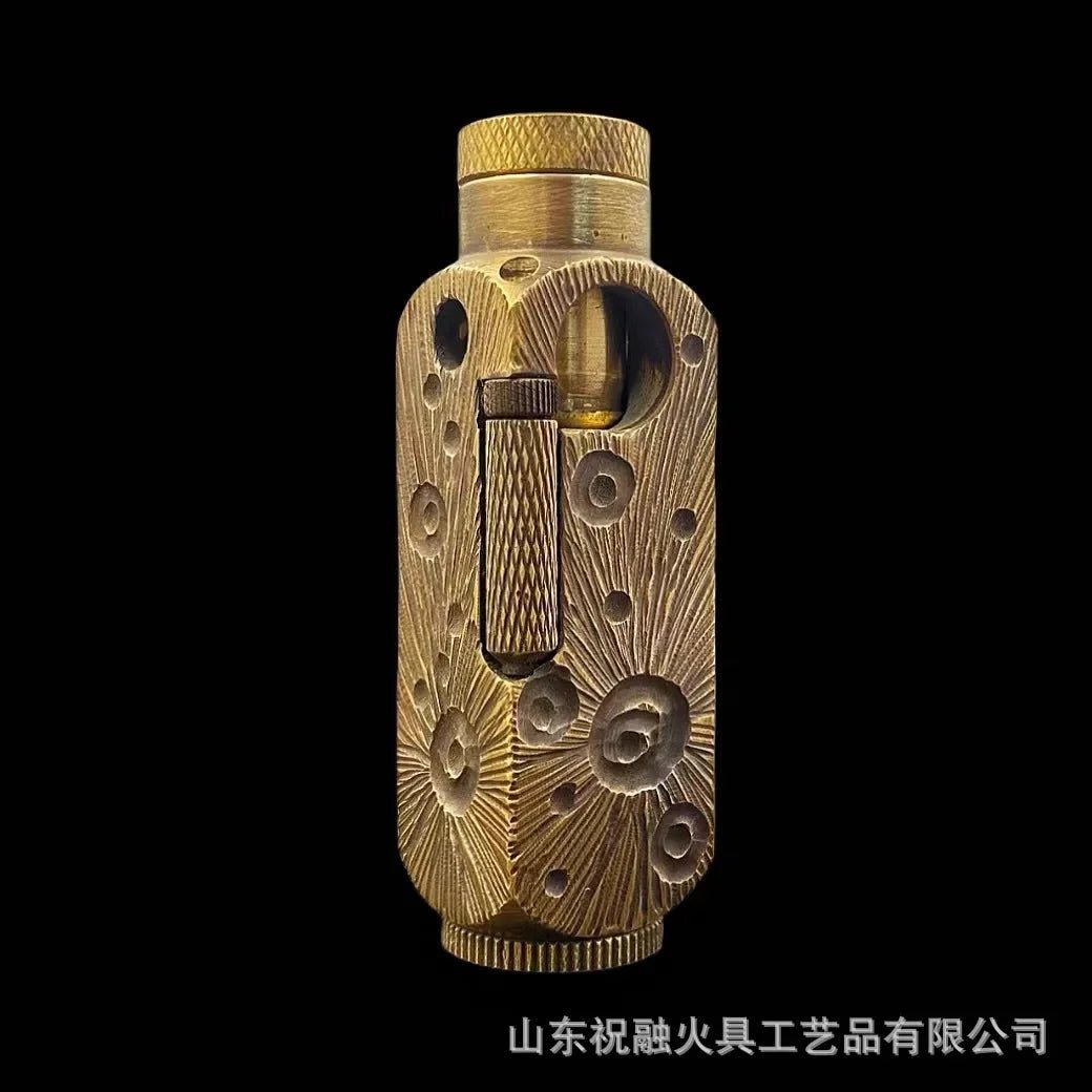 Luxury Japanese Brass Lighter – Premium Heavy-Duty Windproof Pocket Lighter — View 12