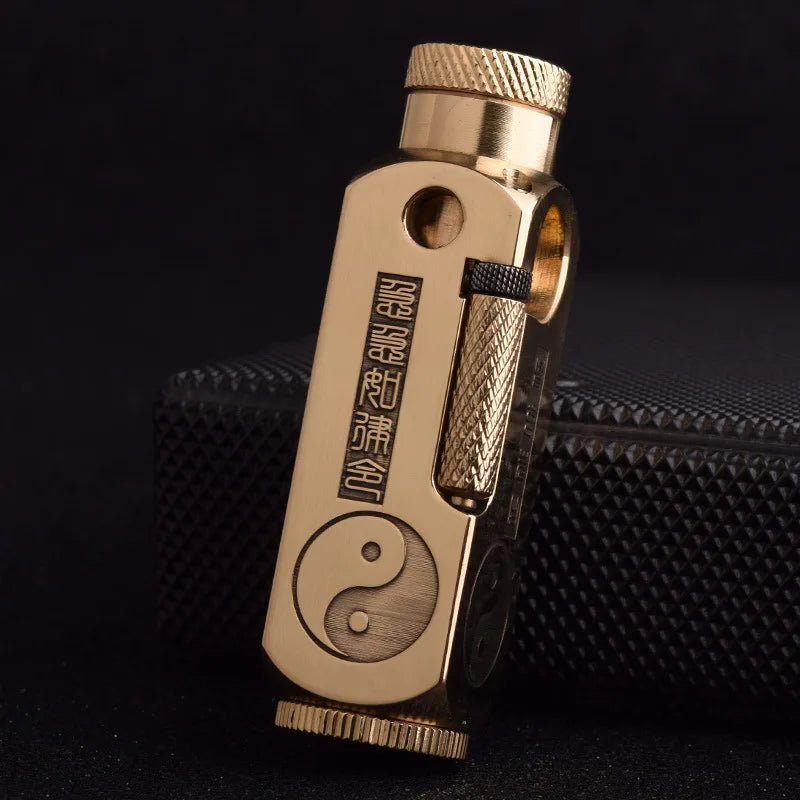 Luxury Japanese Brass Lighter – Premium Heavy-Duty Windproof Pocket Lighter — View 22
