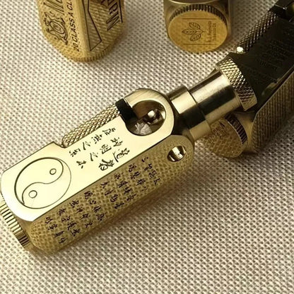 Luxury Japanese Brass Lighter – Premium Heavy-Duty Windproof Pocket Lighter — View 2