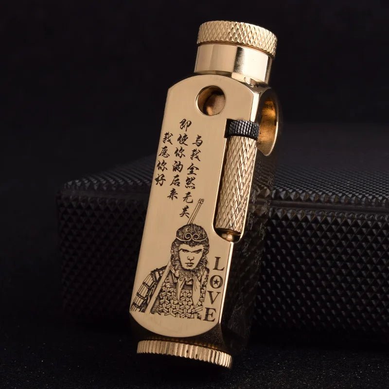 Luxury Japanese Brass Lighter – Premium Heavy-Duty Windproof Pocket Lighter — View 14