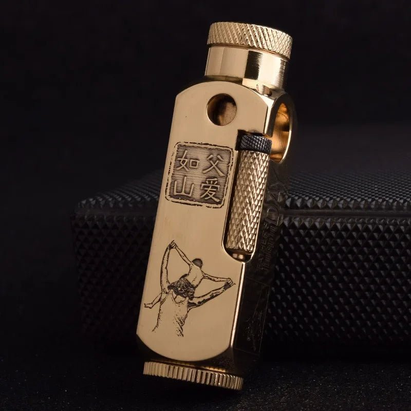 Luxury Japanese Brass Lighter – Premium Heavy-Duty Windproof Pocket Lighter — View 25