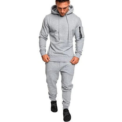 Men's Camouflage Tracksuit | Two - Piece Set with Sports Hoodie & Pants | Outdoor Sports Suit | Casual Jogging Sweatshirt Outfit - Homebound Essentials